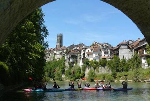 Decouverte de Fribourg en canoe kayak